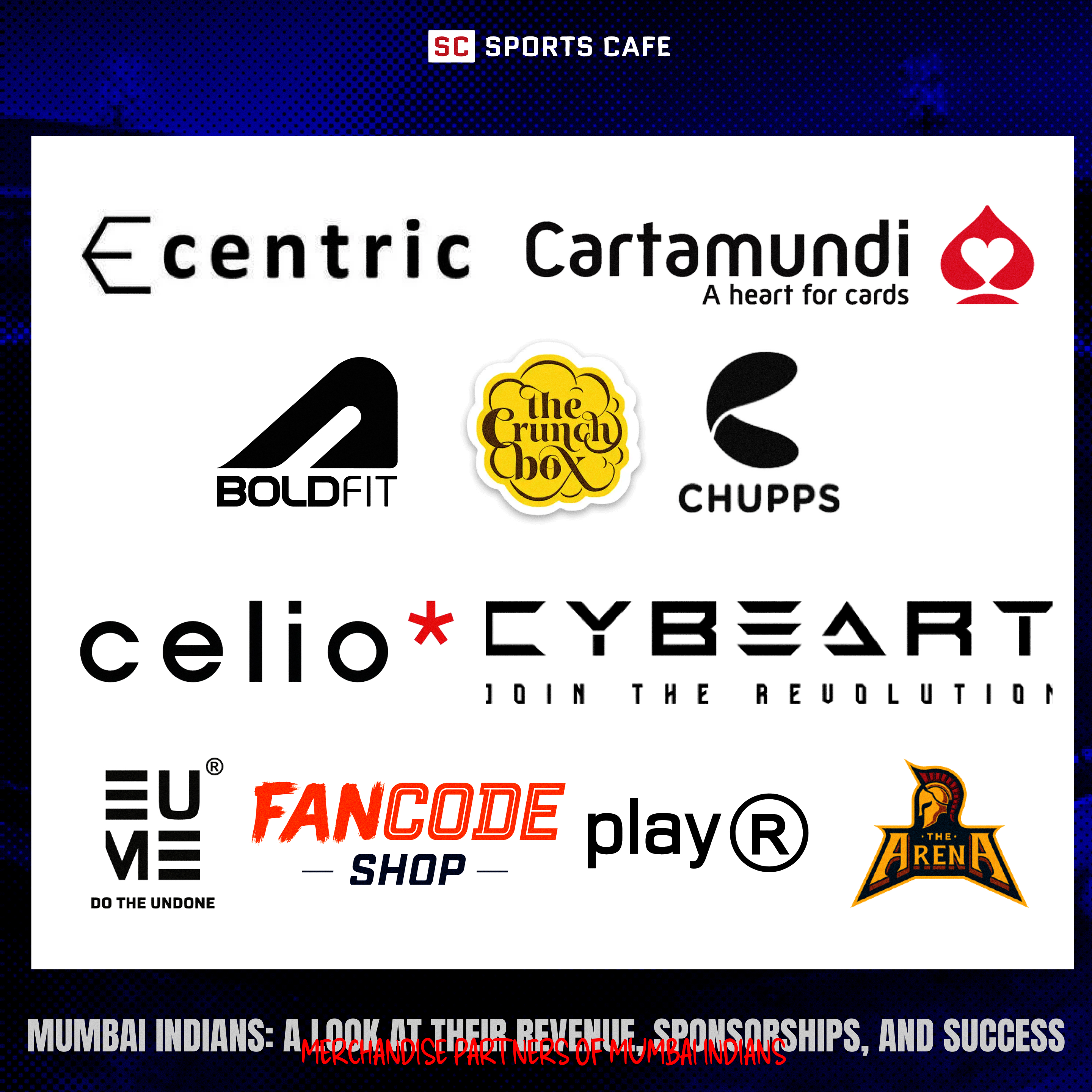 Merchandise Partners of Mumbai Indians.